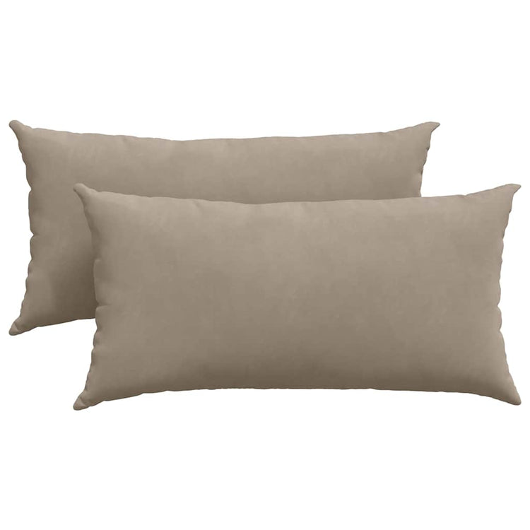Vidaxl sofa kussens 2 stuks taupe 80 x 40 cm stof