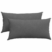 Vidaxl sofa kussens 2 stuks donkergrijs 80 x 40 cm cordstof - afbeelding 2