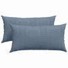 Vidaxl sofa kussens 2 stuks blauw 80 x 40 cm cordstof