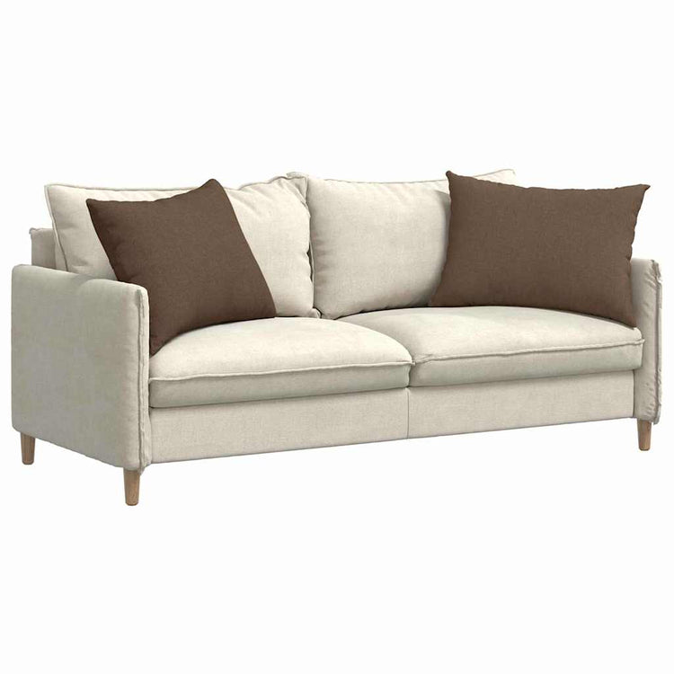 Vidaxl sofa kussens 2 st stof bruin 70 x 50 cm
