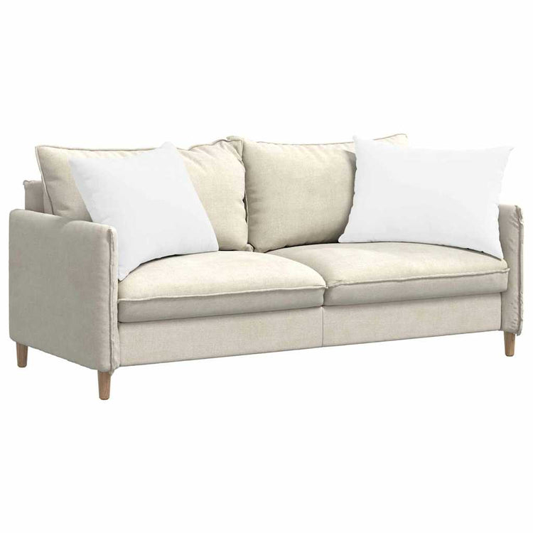 Vidaxl sofa kussens 2 st stof wit 70 x 50 cm