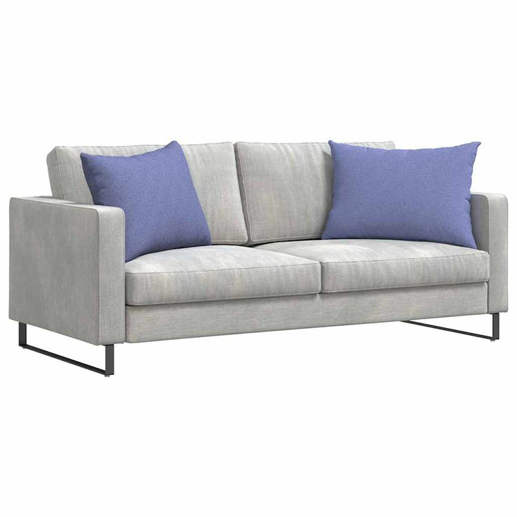 Vidaxl sofa kussens 2 st stof jeans blauw 70 x 50 cm
