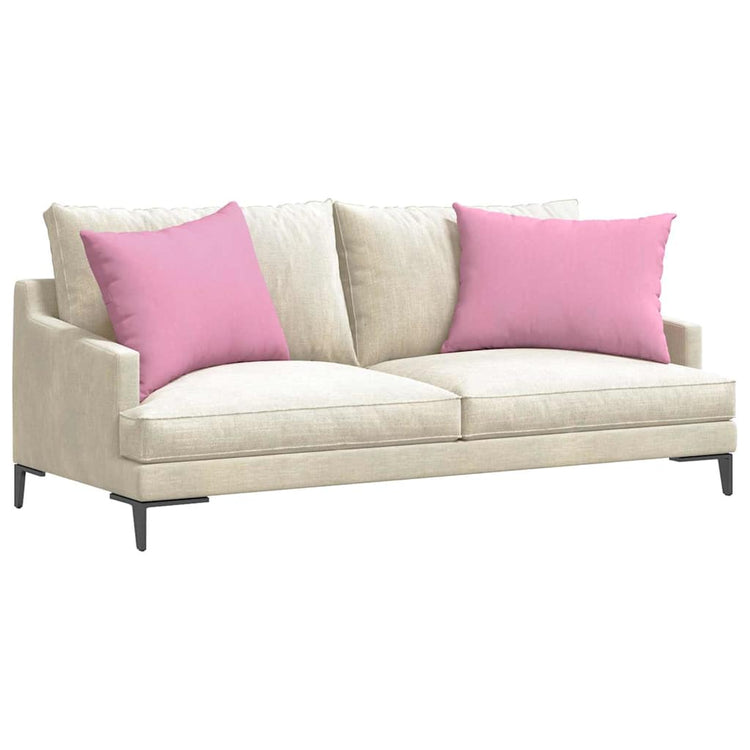 Vidaxl sofa kussens 2 st stof roze 70 x 50 cm