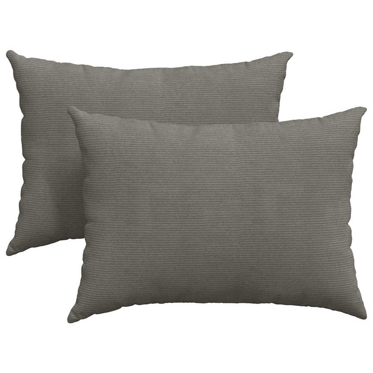 Vidaxl sofa kussens 2 stuks lichtgrijs 70 x 50 cm cordstof
