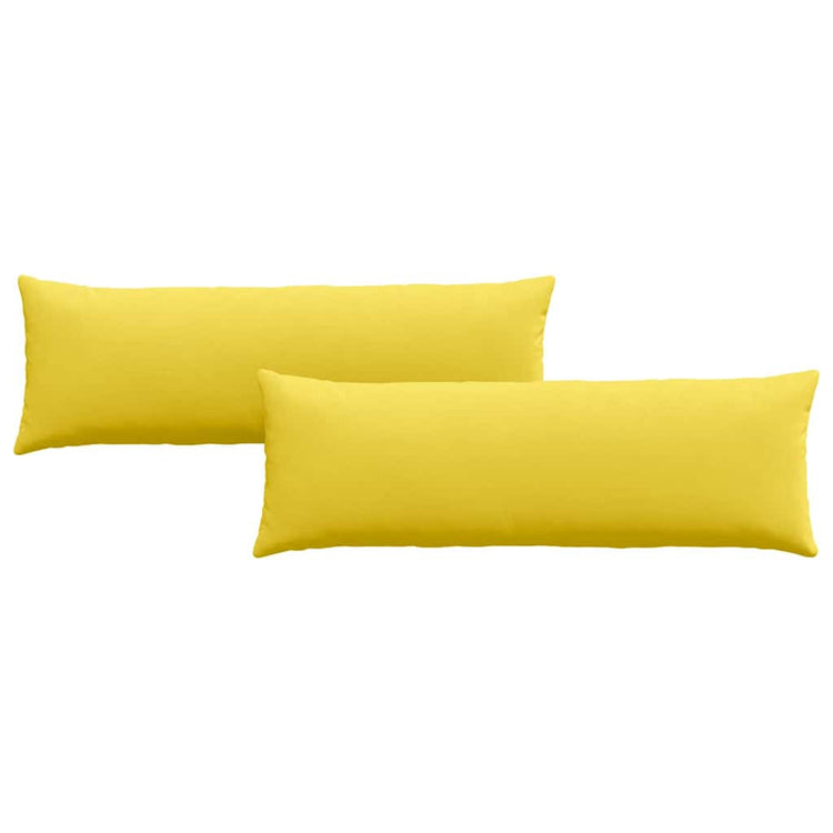Vidaxl sofa kussens 2 pcs lichtgeel 120 x 40 cm stof