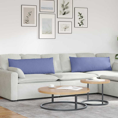 Vidaxl sofa kussens 2 st stof jeans blauw 120 x 40 cm