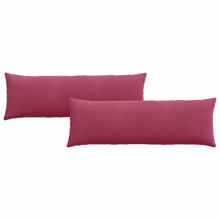Vidaxl sofa kussens 2 stuks wijnrood 120 x 40 cm cordstof