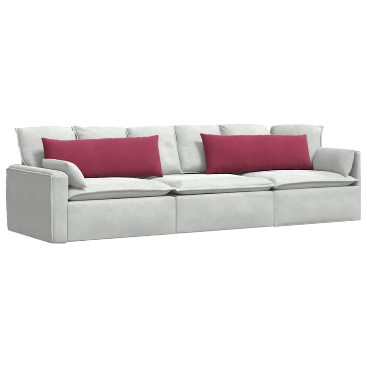 Vidaxl sofa kussens 2 stuks wijnrood 120 x 40 cm cordstof