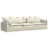 Vidaxl sofa kussens 2 stuks crème 120 x 40 cm cordstof