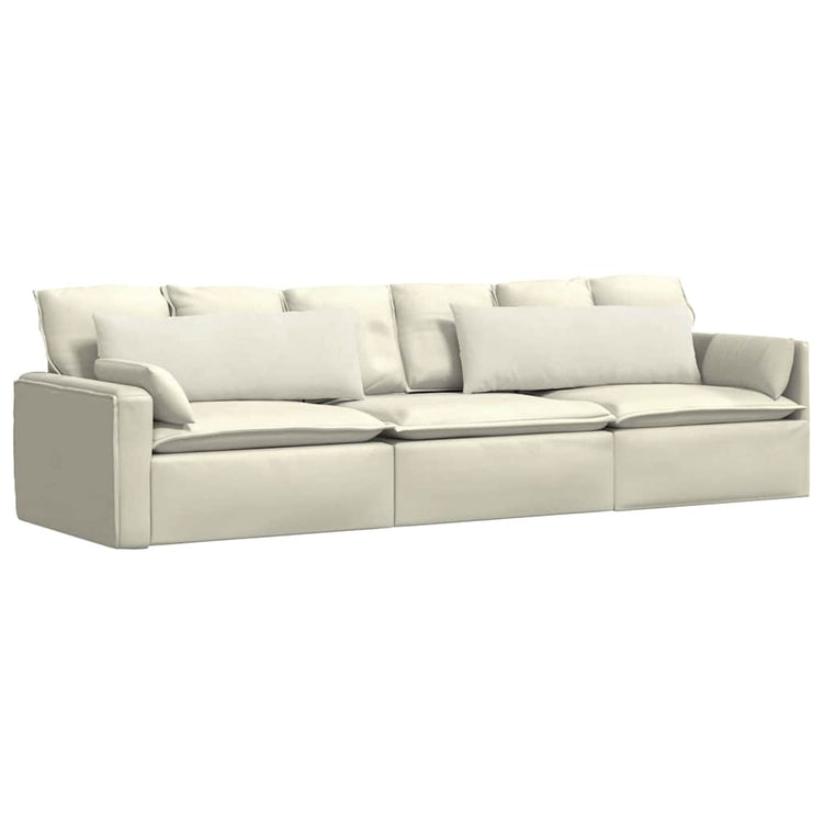 Vidaxl sofa kussens 2 stuks crème 120 x 40 cm cordstof