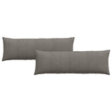 Vidaxl sofa kussens 2 stuks lichtgrijs 120 x 40 cm cordstof - afbeelding 2