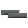 Vidaxl sofa kussens 2 pcs donkergrijs 145 x 40 cm stof