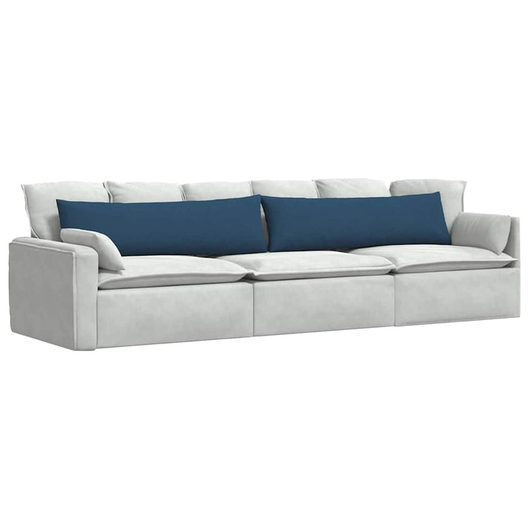 Vidaxl sofa kussens 2 st stof blauw 145 x 40 cm