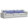 Vidaxl sofa kussens 2 pcs jeans blauw 145 x 40 cm stof