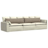 Vidaxl sofa kussens 2 stuks taupe 145 x 40 cm stof