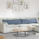 Vidaxl sofa kussens 2 stuks blauw 145 x 40 cm cordstof