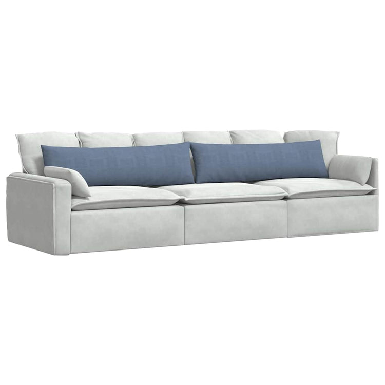 Vidaxl sofa kussens 2 stuks blauw 145 x 40 cm cordstof