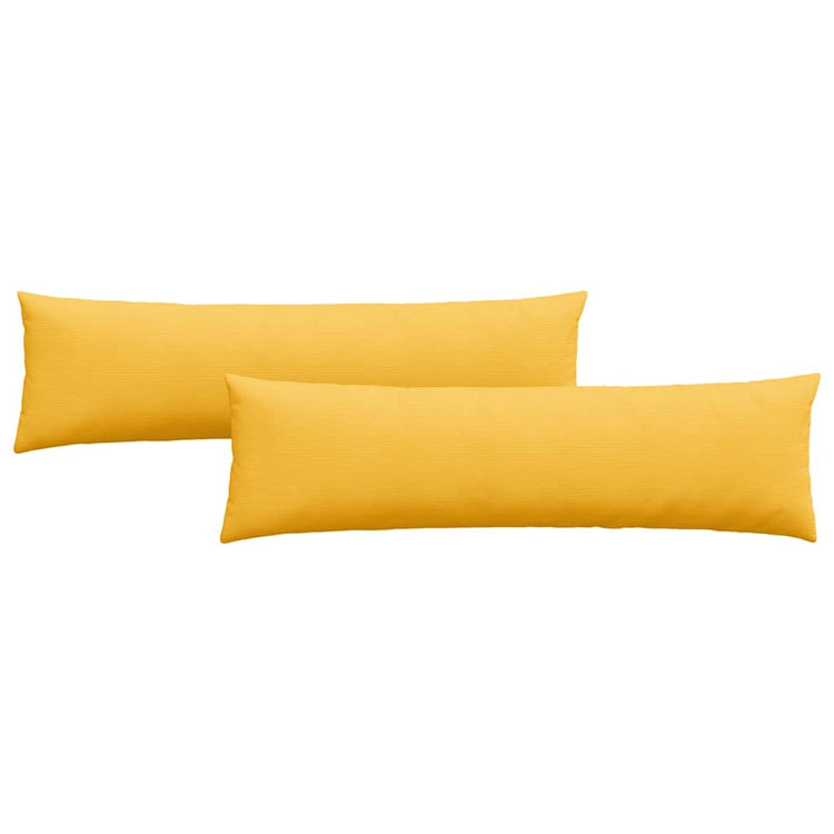 Vidaxl sofa kussens 2 stuks lichtgeel 145 x 40 cm cordstof