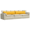 Vidaxl sofa kussens 2 stuks lichtgeel 145 x 40 cm cordstof