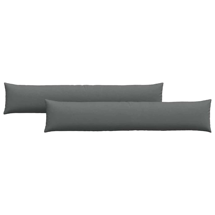 Vidaxl sofa kussens 2 st stof donkergrijs 200 x 40 cm