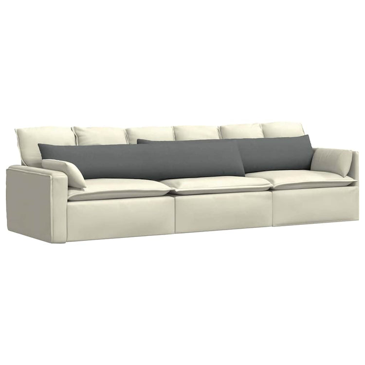 Vidaxl sofa kussens 2 st stof donkergrijs 200 x 40 cm