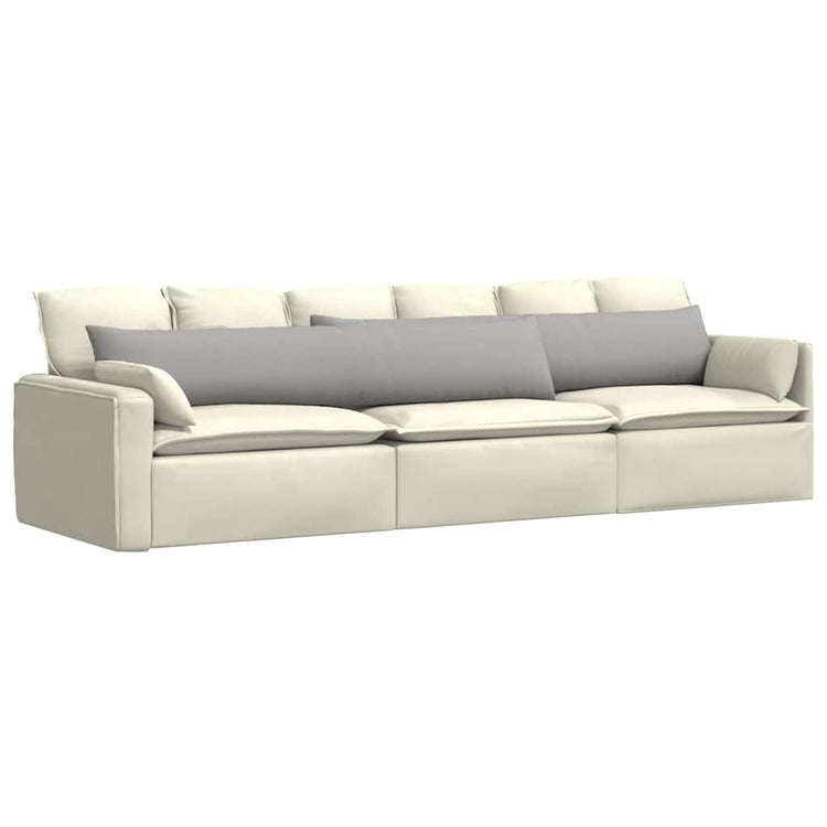 Vidaxl sofa kussens 2 pcs wolkengrijs 200 x 40 cm stof