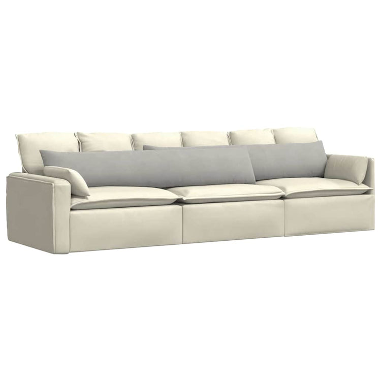 Vidaxl sofa kussens 2 st stof lichtgrijs 200 x 40 cm