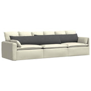 Vidaxl sofa kussens 2 stuks donkergrijs 200 x 40 cm cordstof - afbeelding 3