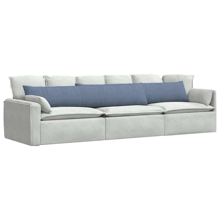 Vidaxl sofa kussens 2 stuks blauw 200 x 40 cm cordstof