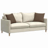 Vidaxl sofa kussens 2 pcs bruin 45 x 45 cm stof