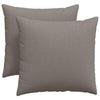 Vidaxl sofa kussens 2 pcs taupe 45 x 45 cm stof