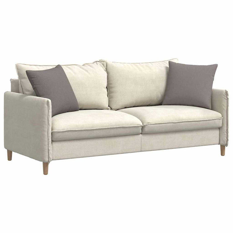Vidaxl sofa kussens 2 st stof taupe 45 x 45 cm