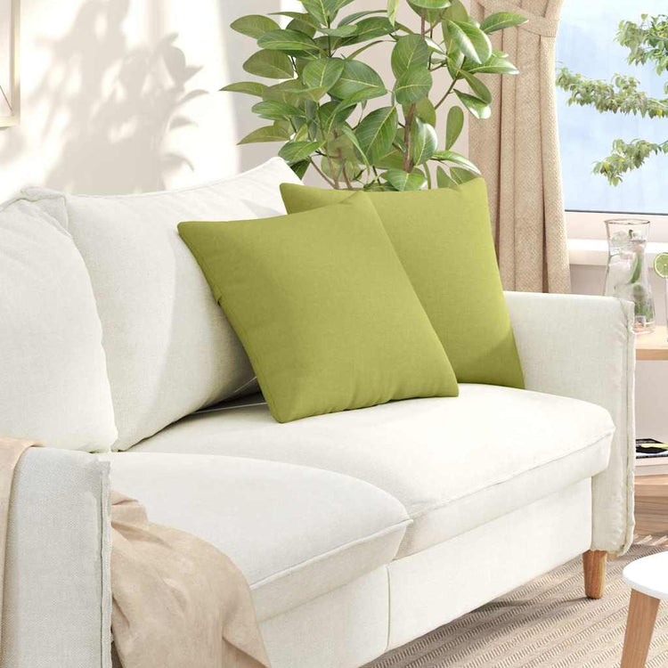 Vidaxl sofa kussens 2 pcs lichtgroen 45 x 45 cm stof