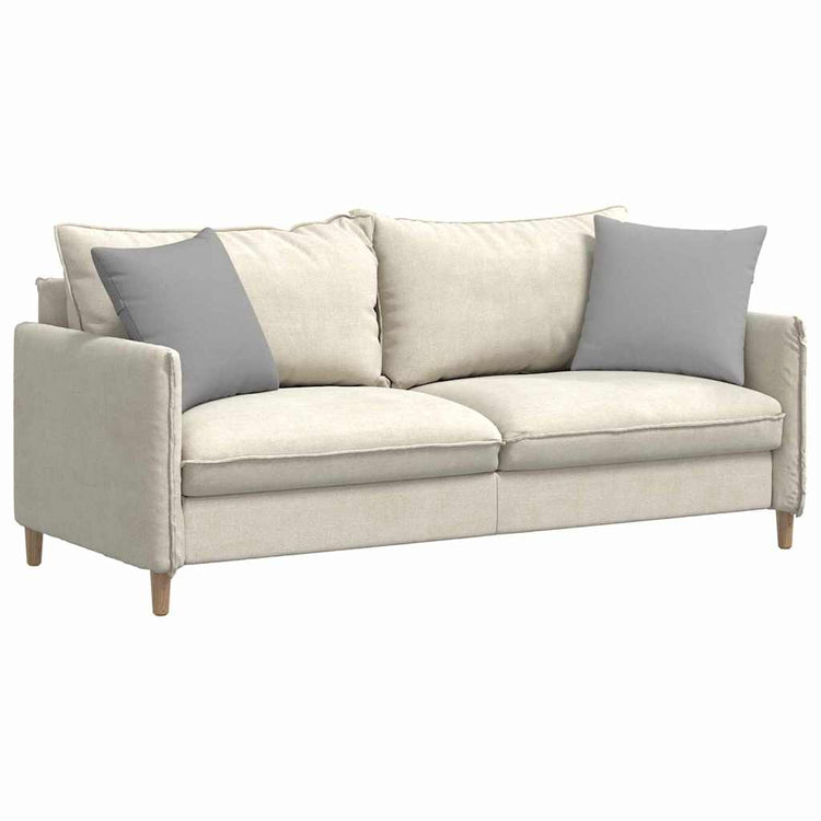 Vidaxl sofa kussens 2 st stof wolkengrijs 45 x 45 cm