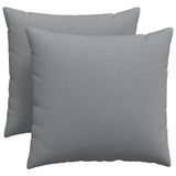 Vidaxl sofa kussens 2 st stof lichtgrijs 50 x 50 cm - afbeelding 2