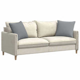 Vidaxl sofa kussens 2 st stof lichtgrijs 50 x 50 cm - afbeelding 3