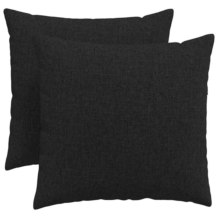 Vidaxl sofa kussens 2 st stof zwart 50 x 50 cm