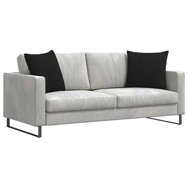 Vidaxl sofa kussens 2 st stof zwart 50 x 50 cm