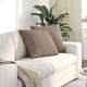 Vidaxl sofa kussens 2 st stof taupe 50 x 50 cm