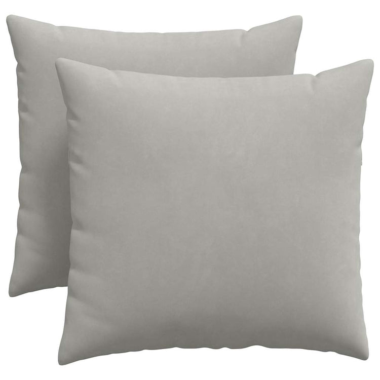 Vidaxl sofa kussens 2 st stof lichtgrijs 50 x 50 cm