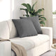 Vidaxl sofa kussens 2 stuks donkergrijs 50 x 50 cm stof