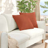 Vidaxl sofa kussens 2 stuks rood-oranje 50 x 50 cm cordstof
