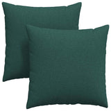 Vidaxl sofa kussens 2 st stof donkergroen 60 x 60 cm - afbeelding 2