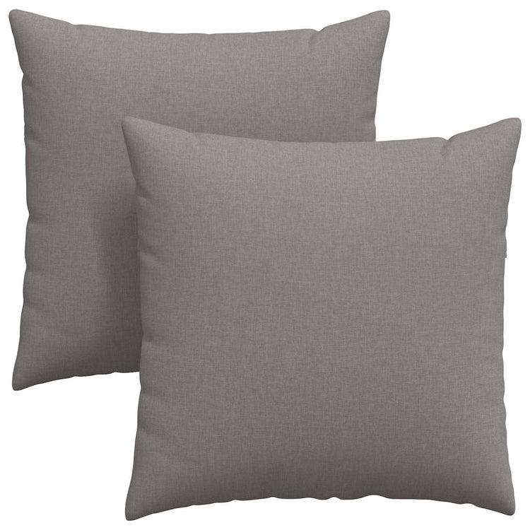 Vidaxl sofa kussens 2 st stof taupe 60 x 60 cm