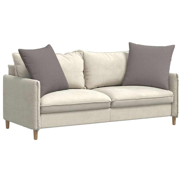 Vidaxl sofa kussens 2 st stof taupe 60 x 60 cm