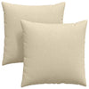 Vidaxl sofa kussens 2 pcs crème 60 x 60 cm stof