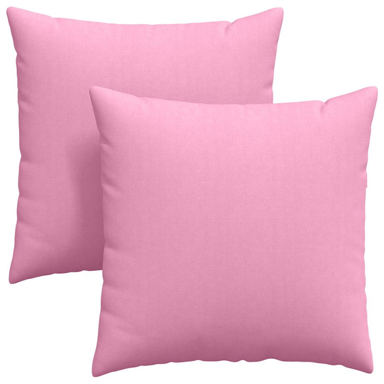 Vidaxl sofa kussens 2 st stof roze 60 x 60 cm