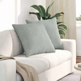 Vidaxl sofa kussens 2 stuks lichtgrijs 60 x 60 cm cordstof - afbeelding 1