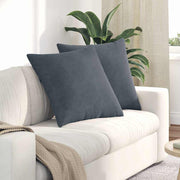 Vidaxl sofa kussens 2 stuks donkergrijs 60 x 60 cm cordstof - afbeelding 1