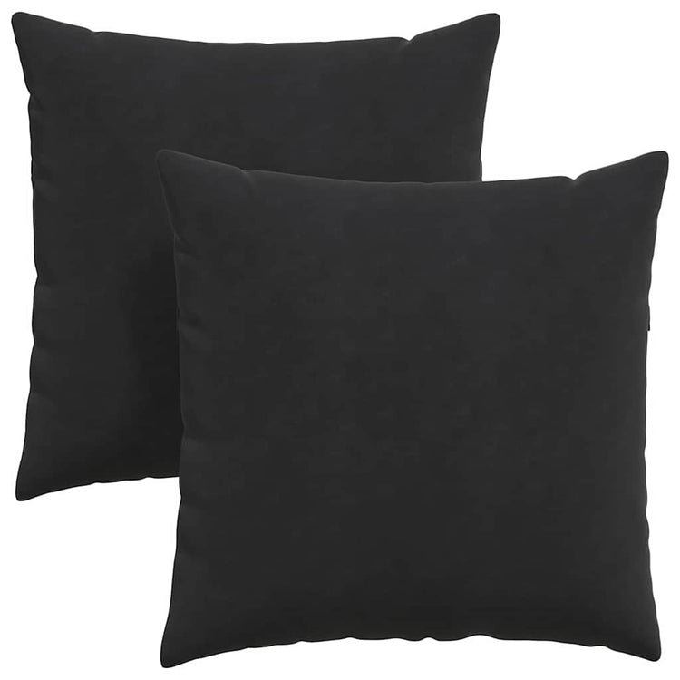 Vidaxl sofa kussens 2 stuks zwart 60 x 60 cm cordstof
